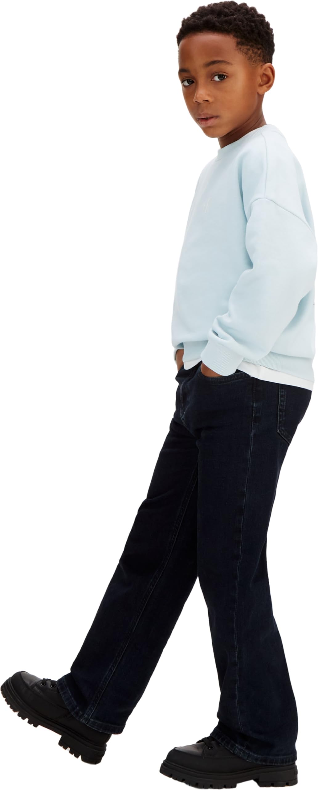 Calvin Klein Jungen Andere Jeans Black Blue Stone Wash Skater Lvcksjc47b