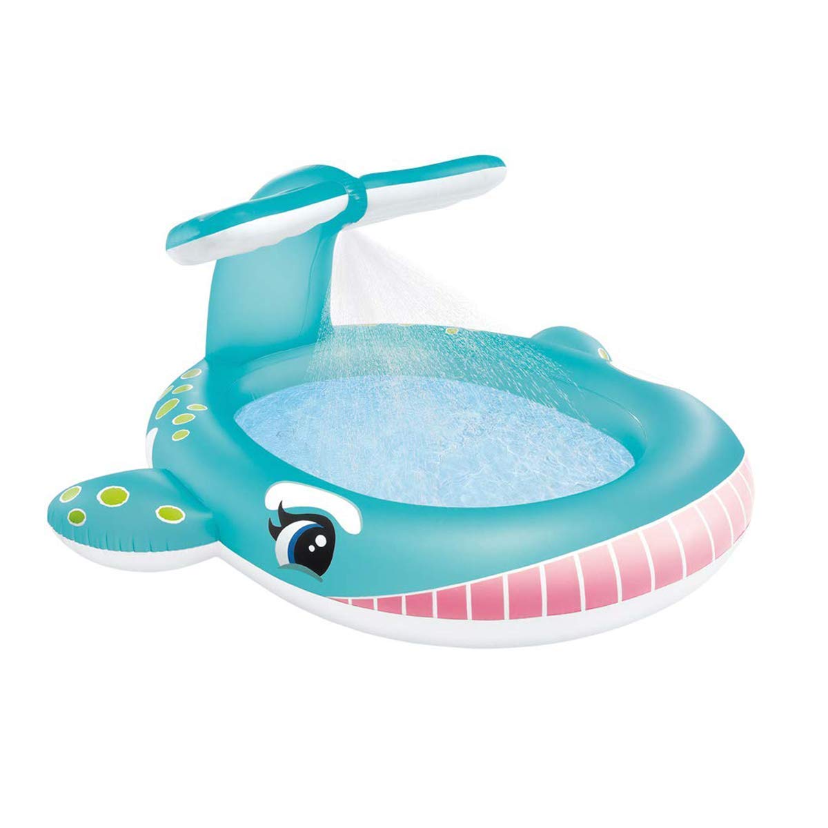 VWretails Inflatable Whale Spray Kiddie Pool for Kids - Without Pump-image-5
