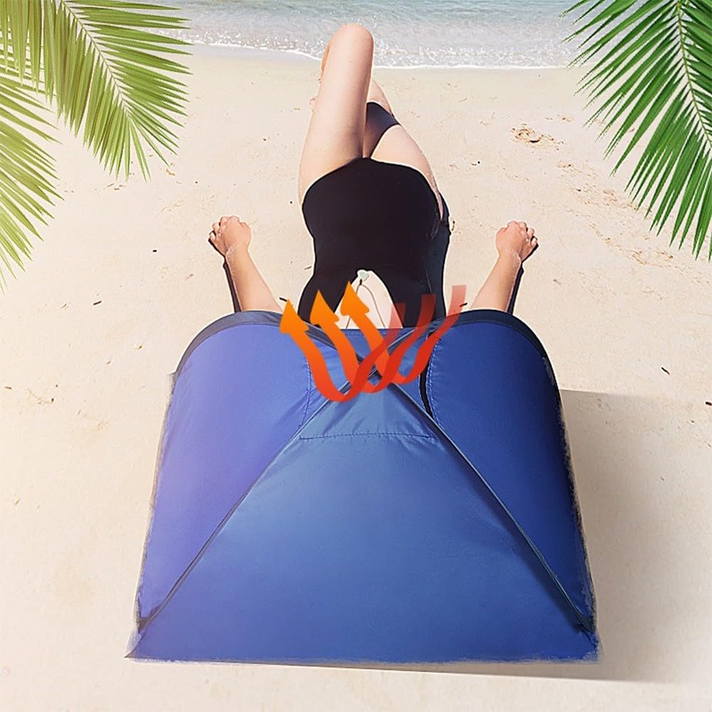 Tenda da spiaggia pop-up, tenda da spiaggia per cani e animali domestici, parasole per computer portatile, per lavorare all'aperto, tettoia pop-up con supporto per telefono per campeggio (D)