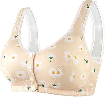 Soutien-Gorge Senior 3 Pièces - Coton Doux Fermeture Devant - Taille 100/44ABC - Confort Max