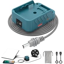 deckit Starlink Mini Battery Adapter,Compatible with Makita 18V Battery, Portable Power Converter for Off-Grid Internet with Switch, Low Voltage Protection & Multi-Port, Includes 5FT DC Cable & Bag