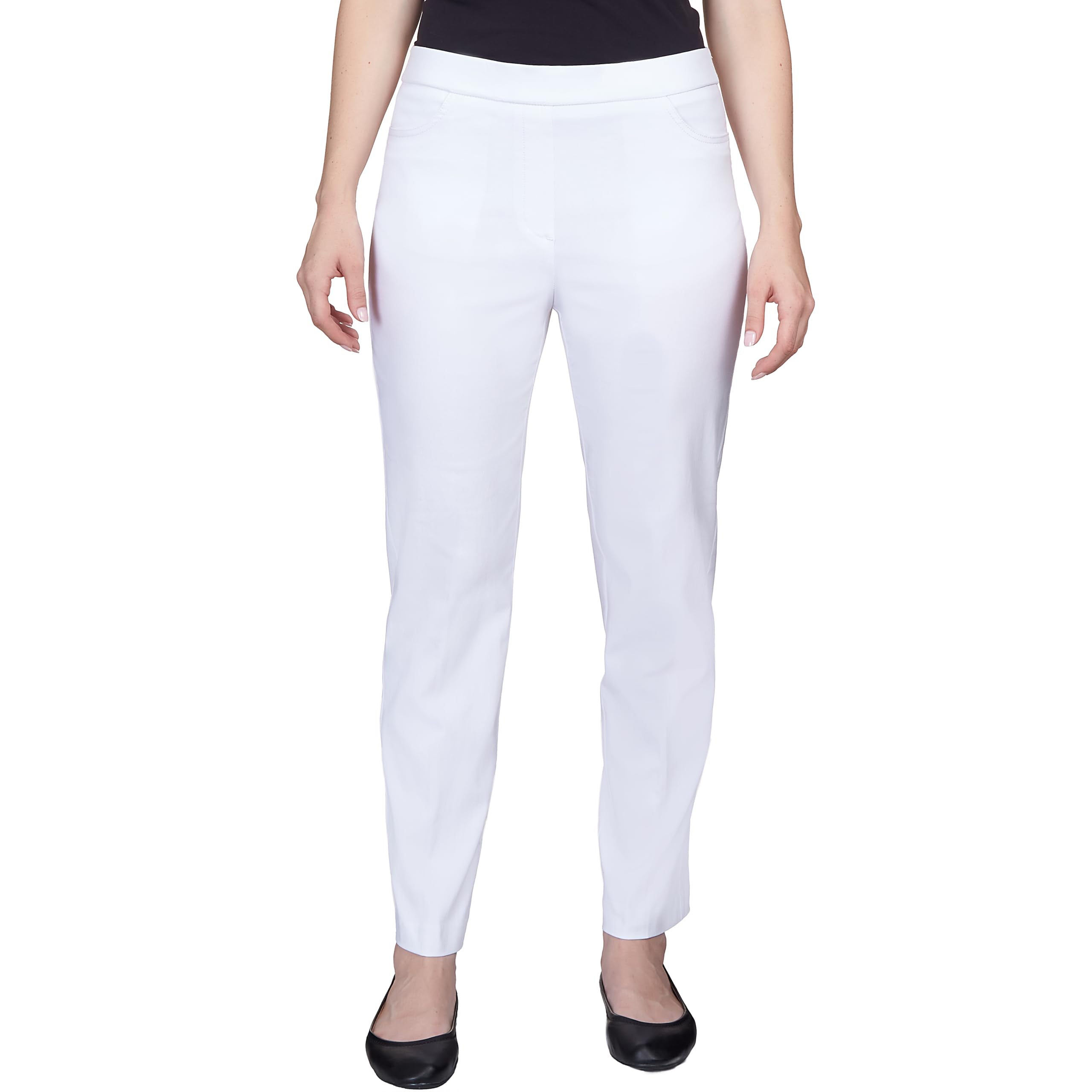 Alfred Dunner Allure Slimming Petite Stretch Pants - Modern Fit - Pantalones Mujer