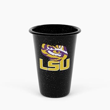 Crow Canyon Home Louisiana State University LSU Tigers Enamelware 14oz Tumbler