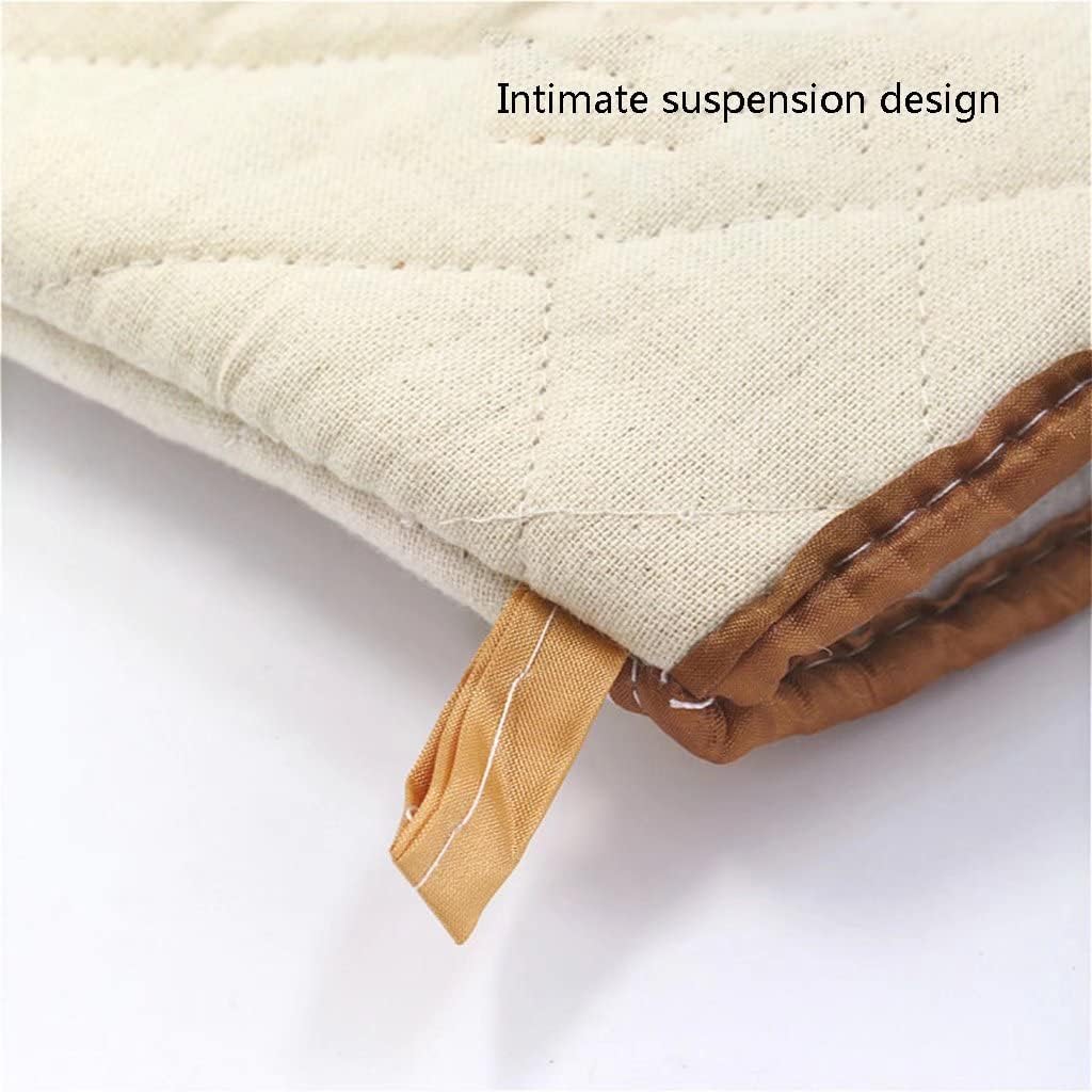 Oven Mitts, high Temperature Resistant Mitts, Thickened Oven Microwave Mitts for Cooking, Baking and Grilling (Size: 22 * 16cm, 1 Pair)