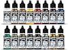 Vallejo Model Color Set, 16 Acrylic Paints for Miniatures, Matte Finish, 18 ml Bottles with Dropper, Includes Color Chart for Modeling and Dioramas