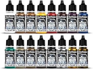 Vallejo - Model Color Medieval Colors Set | Modeling Acrylic Paints | 16 Bottles x 18 ml (0.60 fl.oz.)