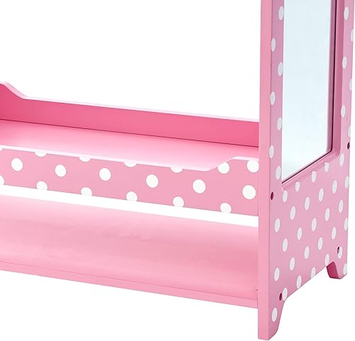 Miniatura 9 de Teamson Kids Moda Polka Dot Prints Bella Toy Dress Up Unidad - Rosa/Blanco