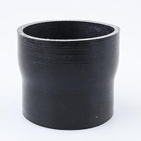 Vista 43 de AC PERFORMANCE ID 4" a 3.75" (4.016 in a 3.740 in) Reductor recto, longitud 4" (100mm), 4 capas reforzadas, manguera universal de silicona pura Negro