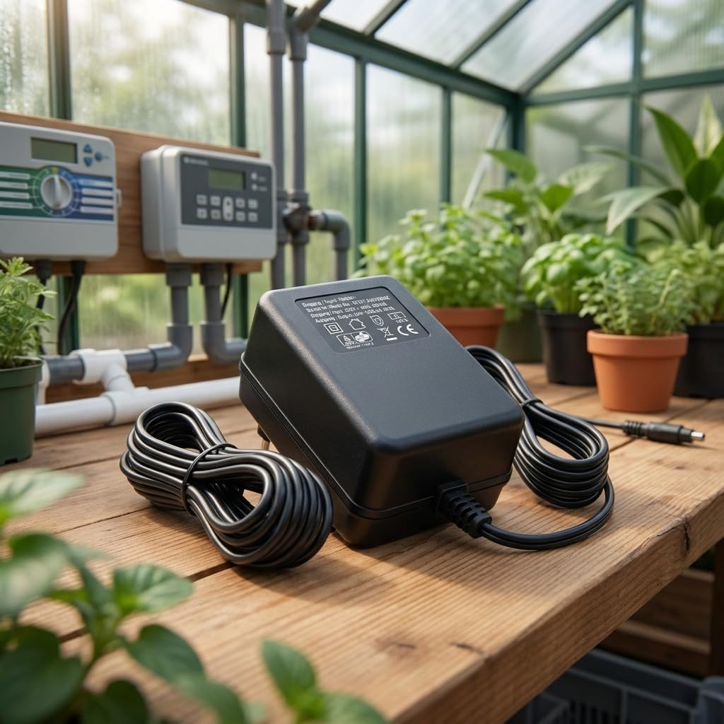 Transformador 220V - 24V AC 1,5 Amperios para Programadores de Riego