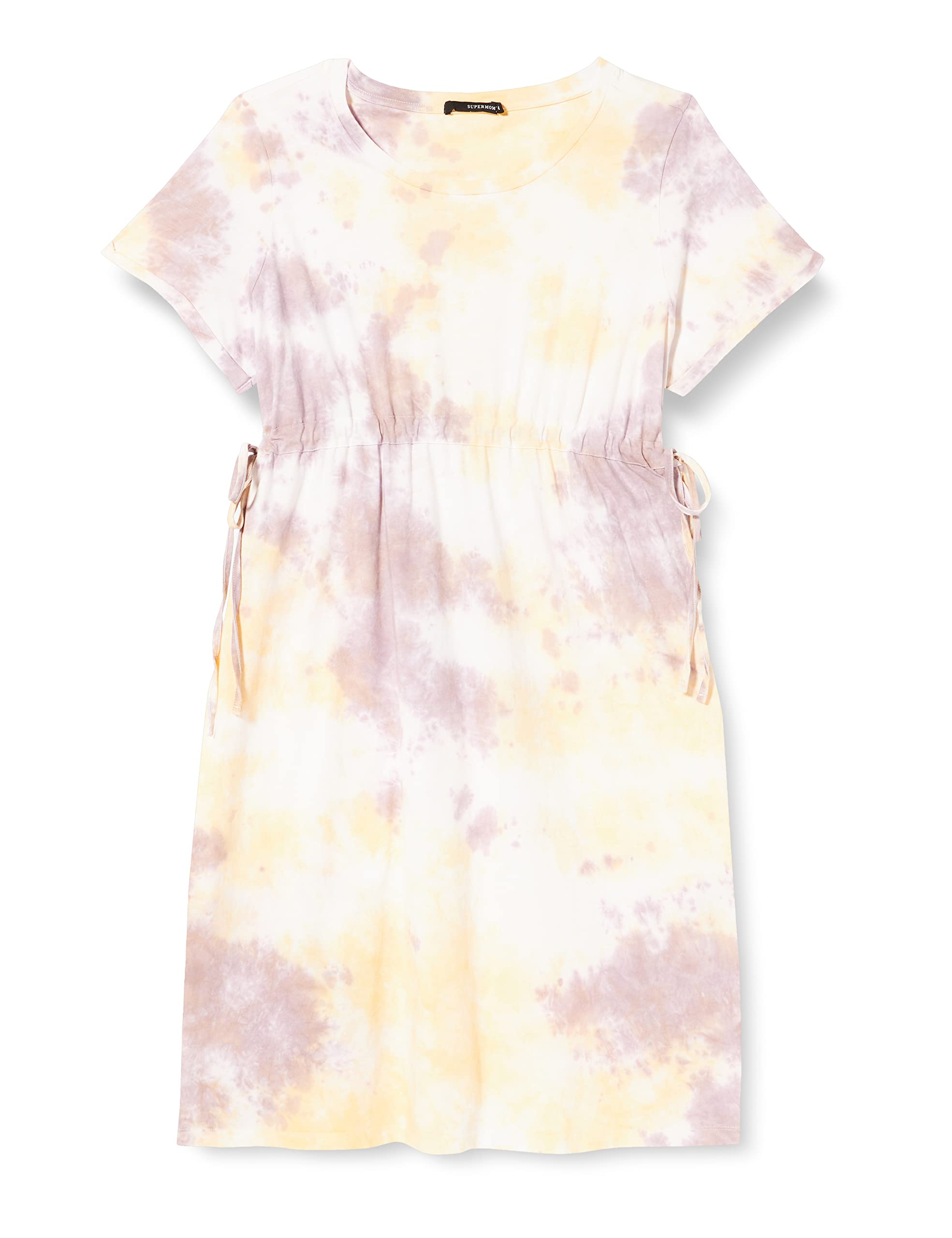 Robe tie dye confortable à manches courtes contre la chaleur d'été