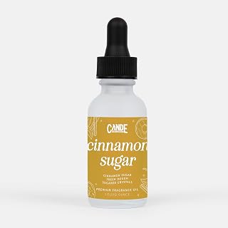 CANDECraftCo 1 Fl oz Fragrance Oils for Aromatherapy, Essential Oils for Home Diffusers, DIY Candle and Soap Making, DIY Scented Products (1 oz, Cinnamon Sugar)