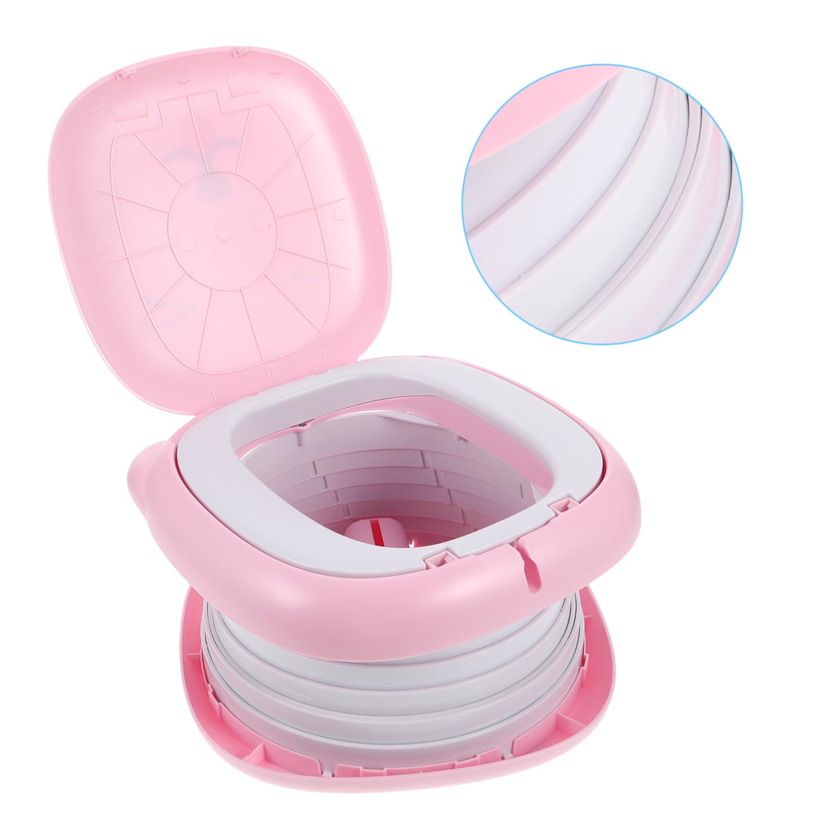 GALPADA Orinal de Viaje Portátil para Inodoro Plegable para Camping y Orinal Multifuncional para Interiores y Exteriores Inodoro para Bebés