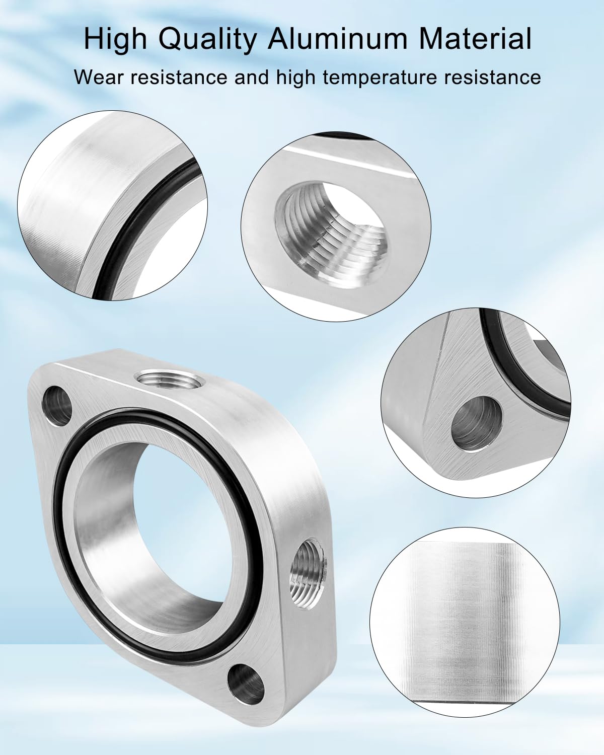 Brodix HV Spacer 1 Inch Thermostat Housing Spacer For Brodix HV Series & Chevy SBC/BBC V8 Engines Chevy SBC BBC V8 Engine Cooling Spacer - View #9