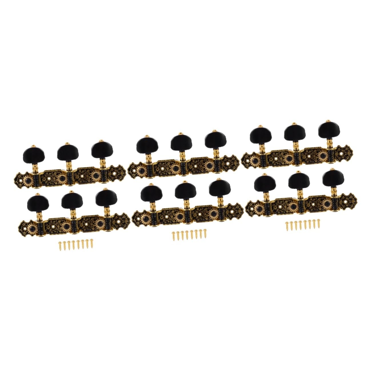 Toyvian 3paare Klassische Gitarren-stimmmechaniken Langlebige Installieren Für Reparaturen Und Wartungsarbeiten An Klassischen Gitarren