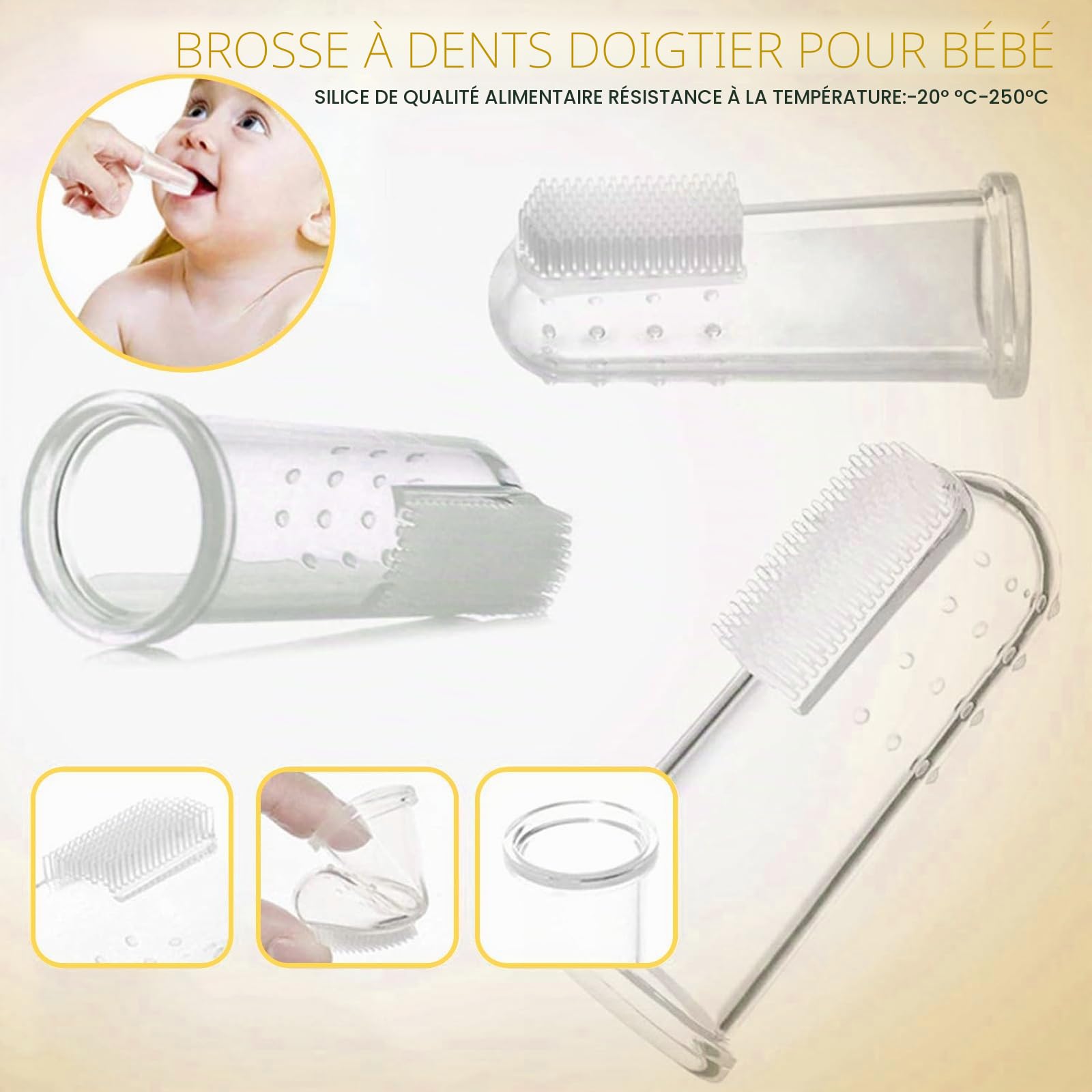 Trousse de Soin Bébé, HyAdierTech 13 Bébé Naissance Set, Kit de Soin Bébé, soins bébé Infirmière nouveau-né Bébé Clou Cheveux Soins de santé Des gamins Thermomètre Toilettage Brosse Trousse (Yellow)