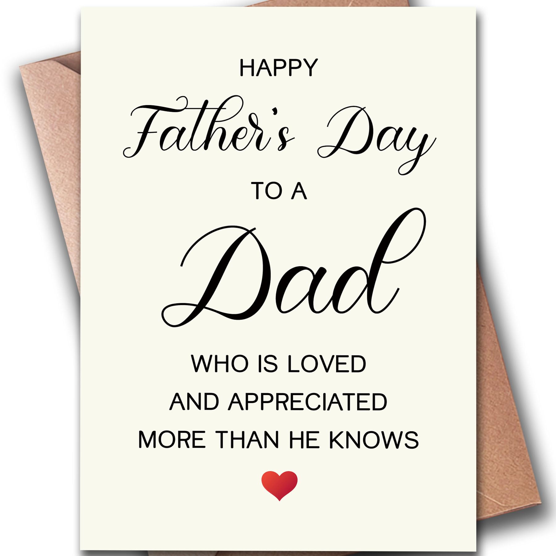 Hqulpr Greeting Card, Funny Father's Day Card for Dad from Wife & Daughter & Son, Fathers Day Present, 7x5 inches