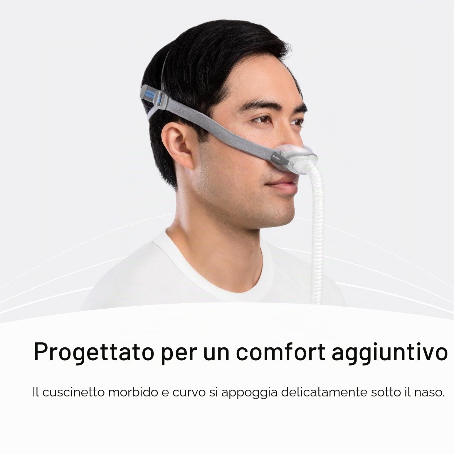 ResMed AirFit N30 - Cuscino di ricambio per maschera CPAP nasale, in morbido silicone, forniture e accessori medici CPAP - Piccolo