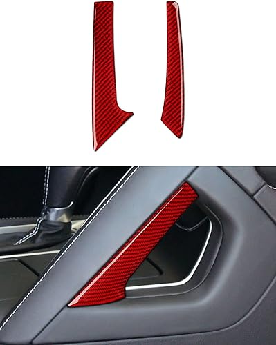 Para Corvette C7 - Adhesivo para manija de control central de automóvil de fibra de carbono para Chevrolet Corvette C7 Z06C7 Stingray Z51C7 Grand