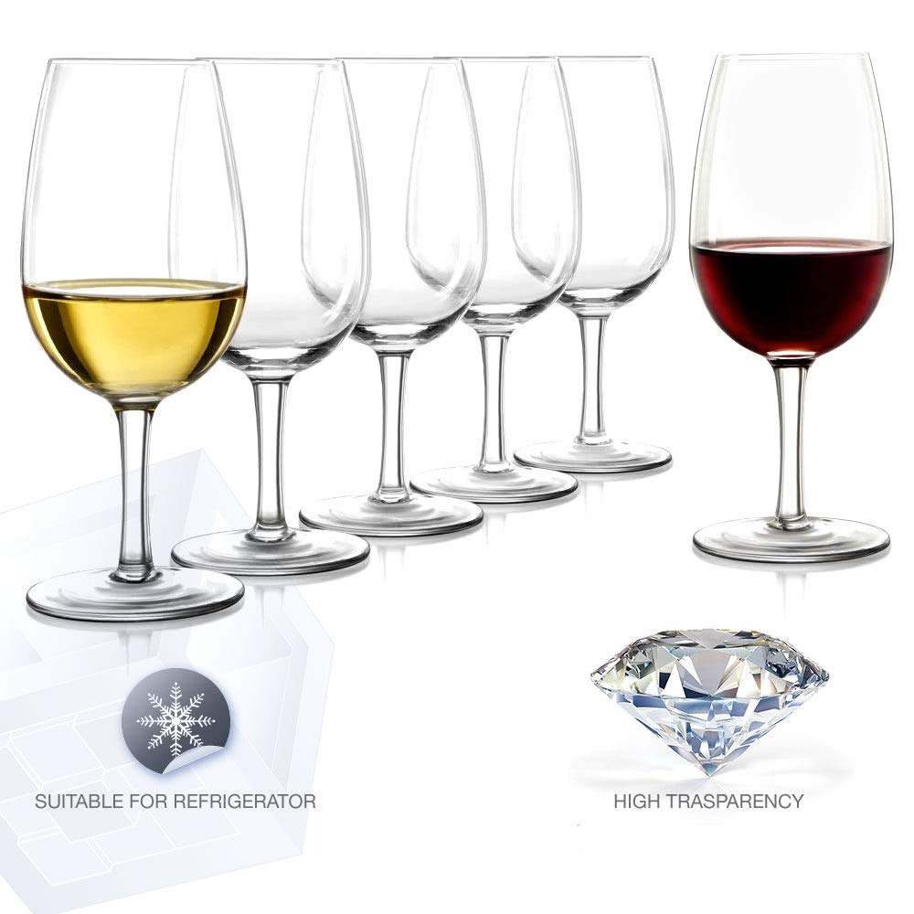 Verkostungsglas INAO aus Kunststoff Tasting Glas Nosing Glas Plastik Transparent 220 cl. Set 6 Stück