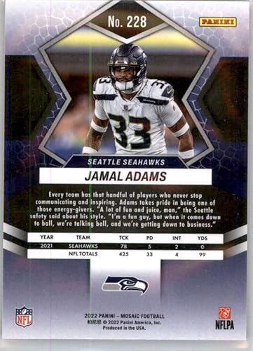 Miniatura 2 de Football Trading Card NFL 2022 Panini Mosaic #228 Jamal Adams NM Near Mint Seahawks