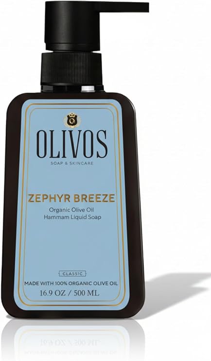 Olivos Hamam Kokulu Zeytinyağlı Sıvı Sabun - Geleneksel Temizlik ve Ferahlık - Nemlendirici ve Besleyici, Hassas Ciltler İçin İdeal, 500ml (1X500 ML., Hamam Kokulu)