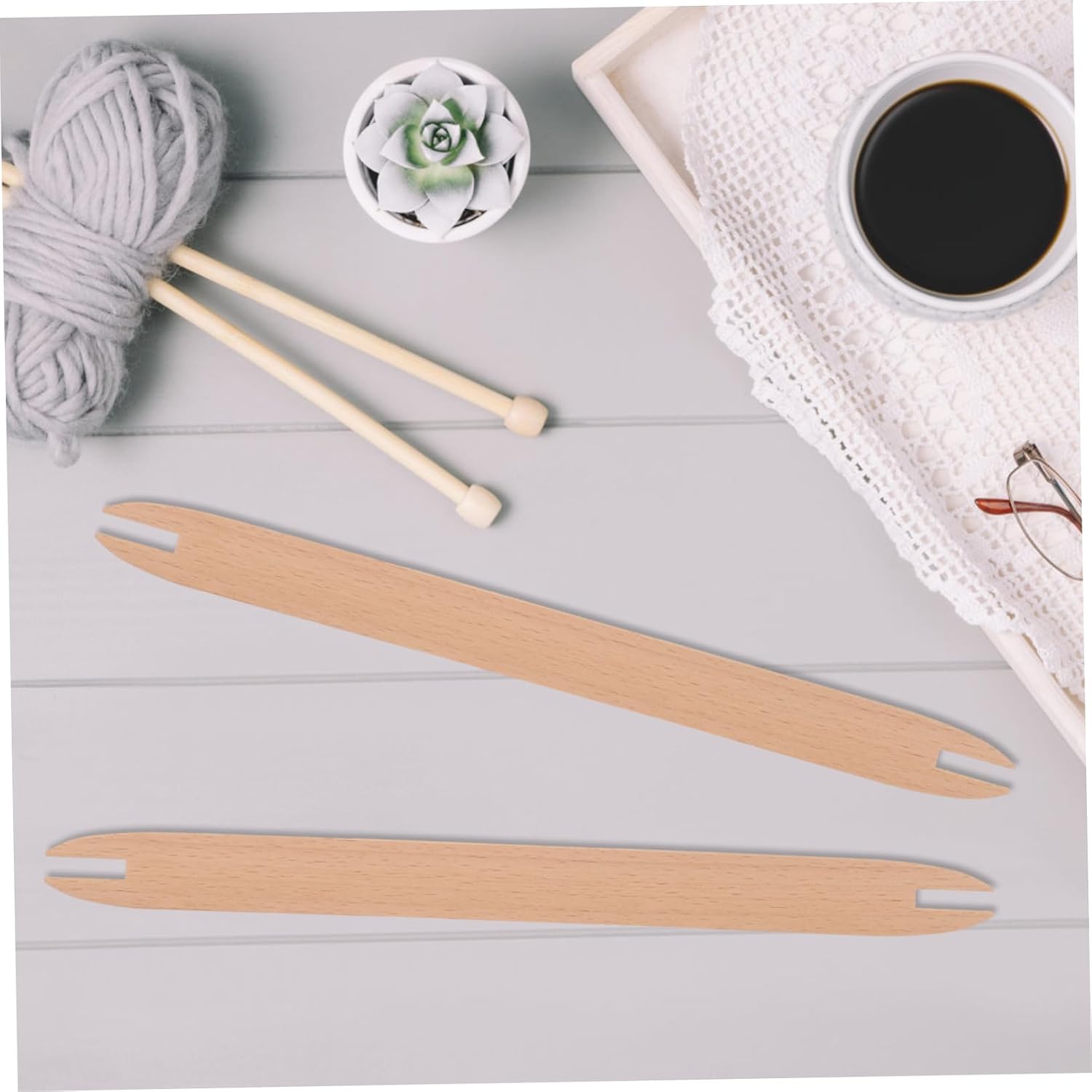 jojofuny 8pcs Weaving Shuttles for Knitting Crafting Tools for Sweater Scarf and Tapestry Making Lightweight and Easy to Use Household Sewing Accessories