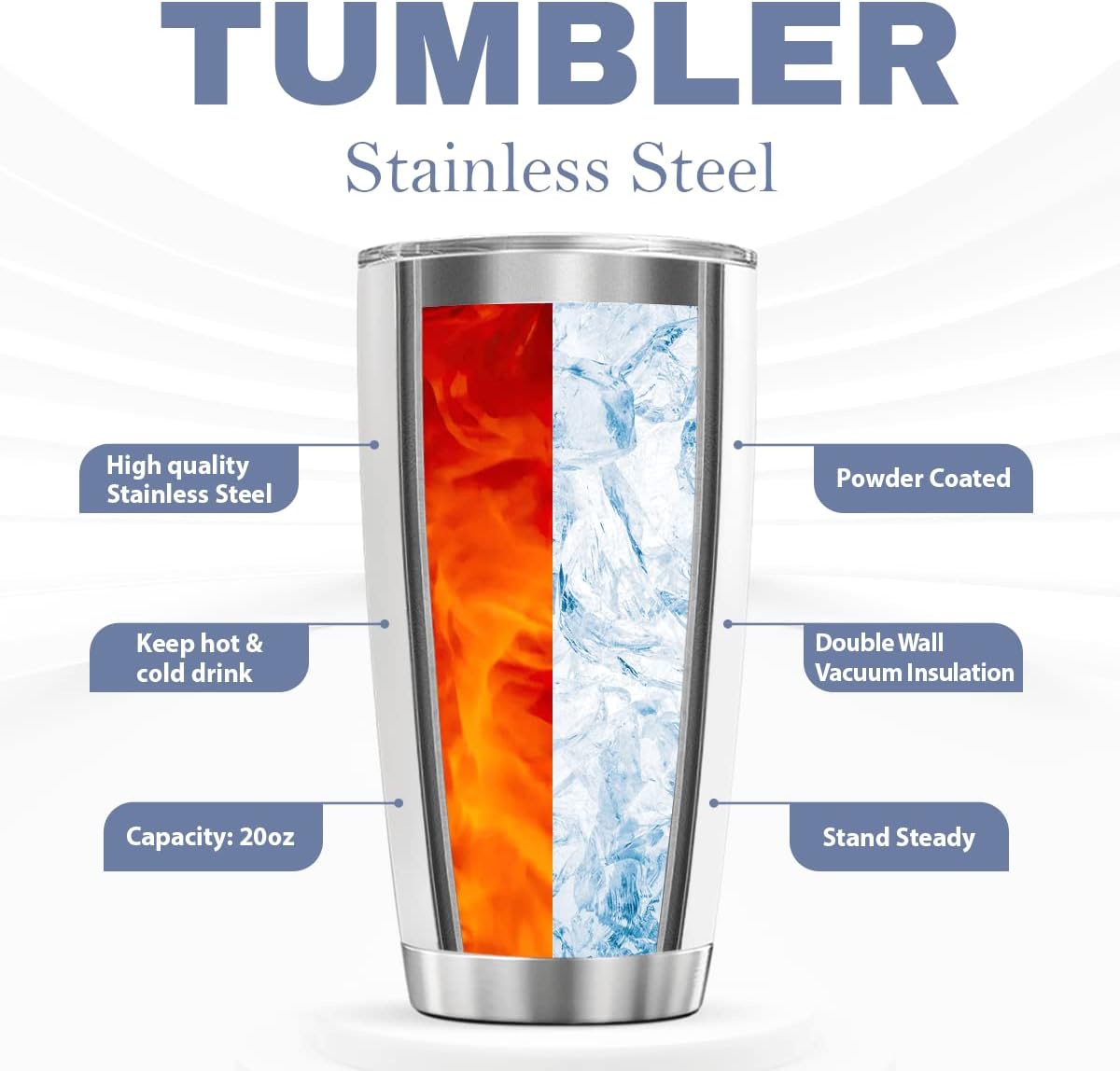 CUBICER Penguin Coffee Tumbler Travel Mug With Lid Cute Birthday Gifts For Women Mom Teenagers Sisters Animal Lovers Insulated Cup Stainless Steel Tumblers Hot Cold Drinks Funny Sayings - Image 7