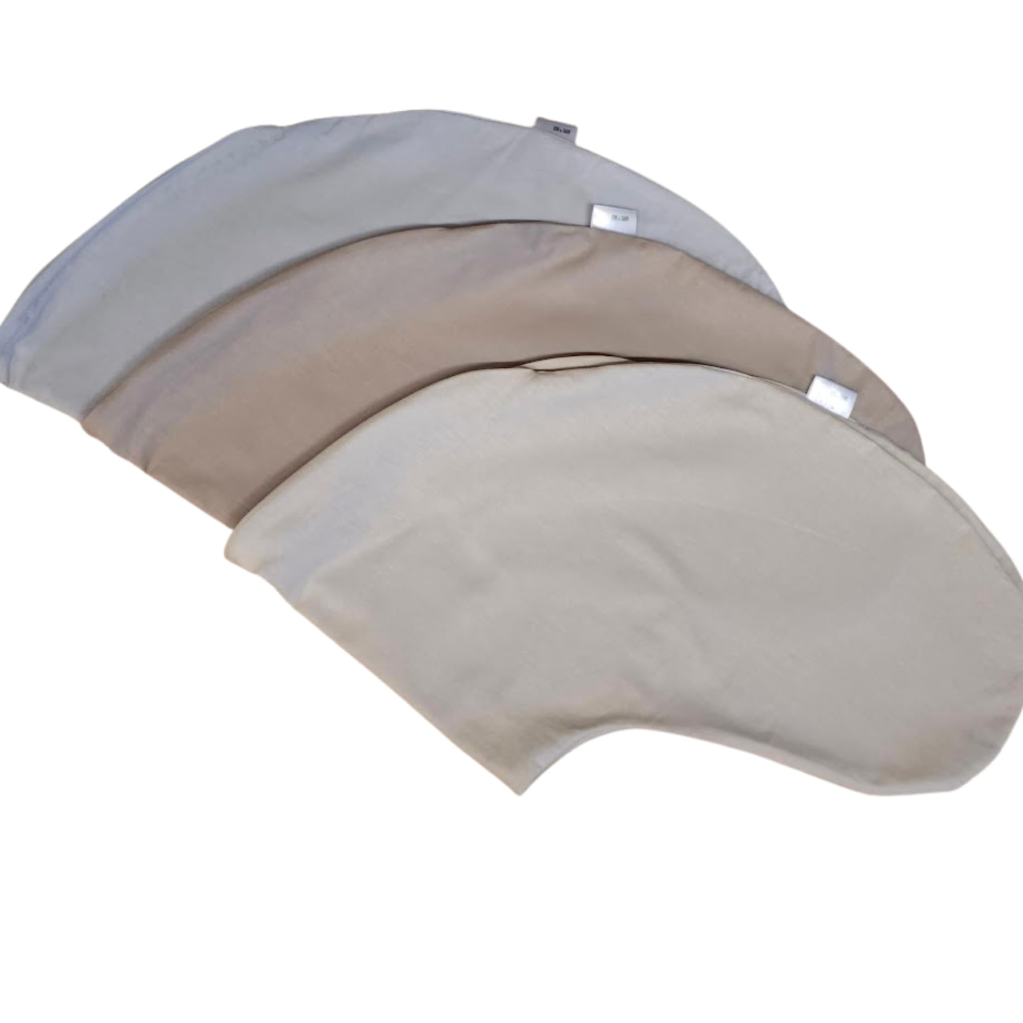 Emi&Sam Stillkissen Klein 60x50cm – Lagerungskissen für Schwangerschaft & Baby – Stützkissen Stillhilfe – Bequem, Waschbar – Inkl. Füllung (Beige (Ersatzbezug))