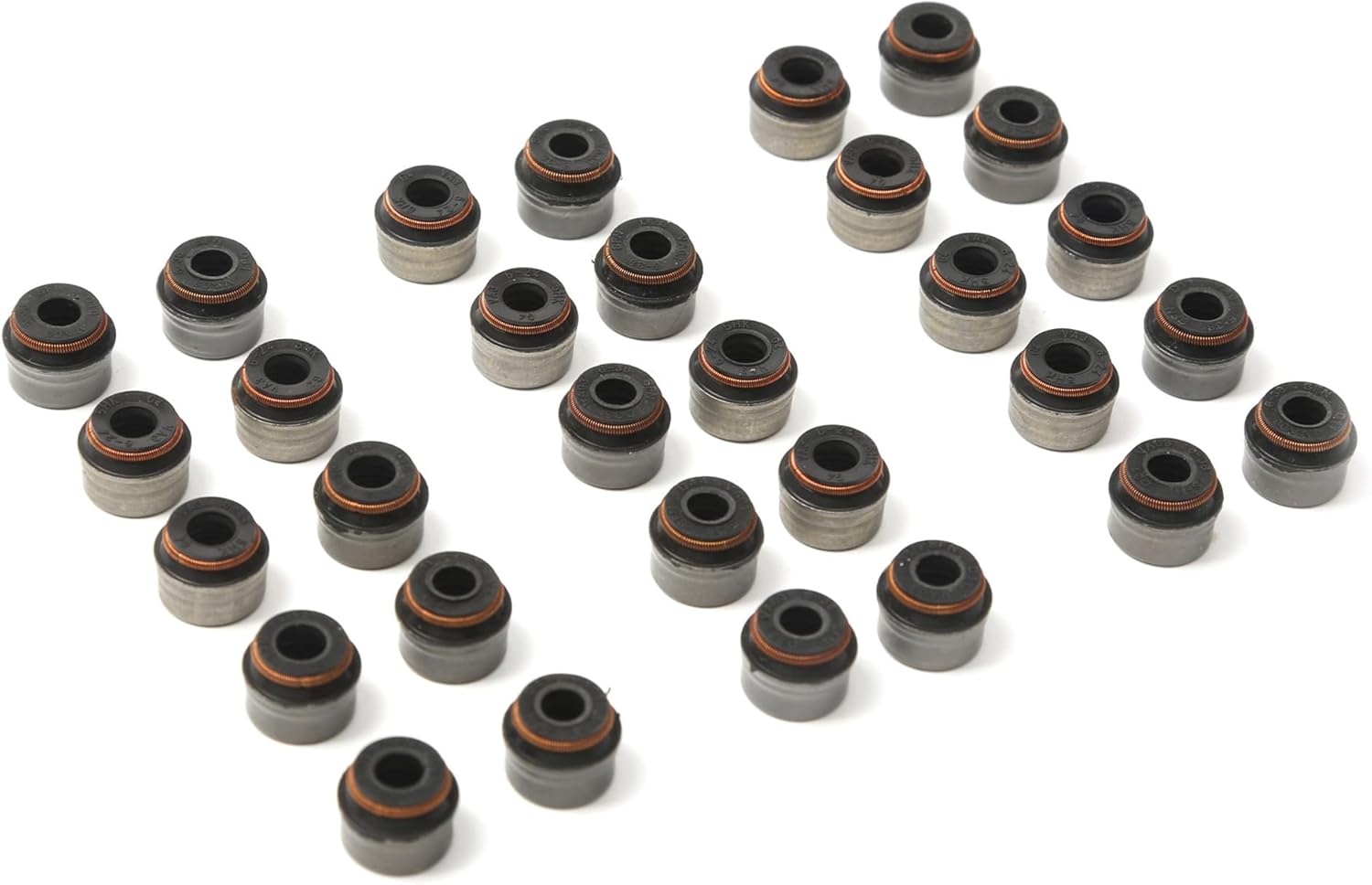 036109675A Set of 30 Valve Stem Seals (6mm) Engine Valve Stem Oil Seal Kit Compatible with AUDI Bentley CONTINENTAL BMW Brabus Dodge Infiniti Jeep Land Rover BENZ Porsche VW