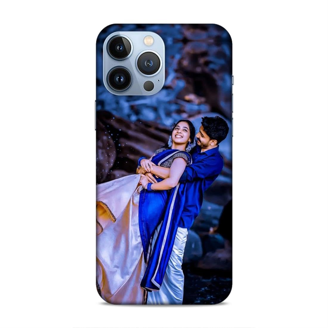 Apple iPhone 13 Pro Max Custom Design Printed Back Cover - Personalized Design, Logo, Slogan, Quote, Text with Picture Frame Hard Case for iPhone 13 Pro Max