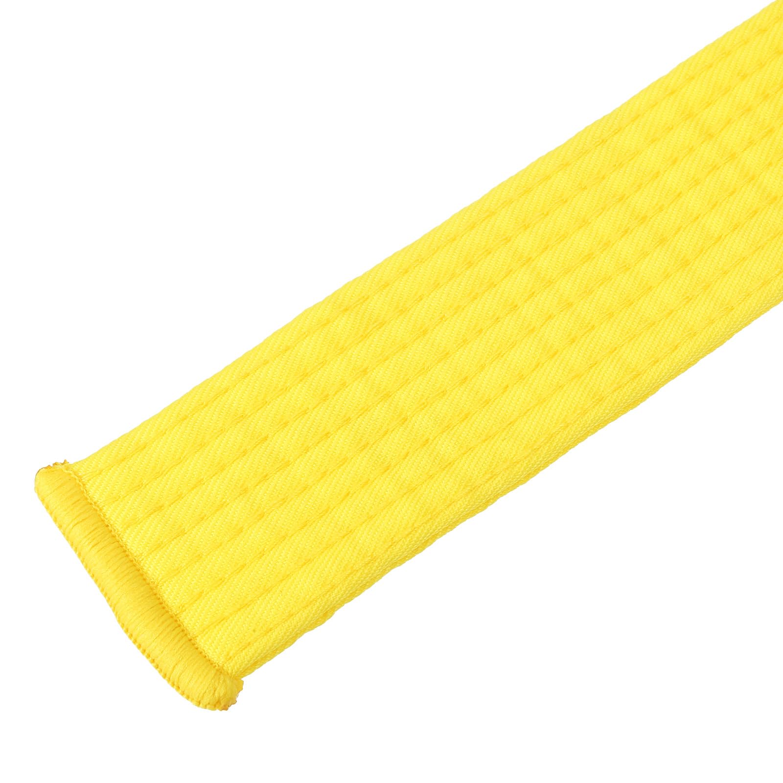 PATIKIL Ceinture de Classement Colorée de Taekwondo 1.6" x11.2Ft 3.4M, Ceinture de Coton pour Arts Martiaux, Judo, Karaté, Entraînement, Enseignement, Entraînement, Jaune