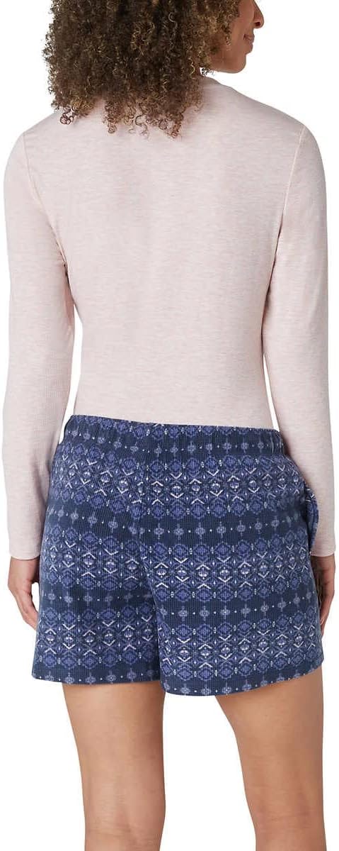 Eddie Bauer Women's 3-Piece Waffle Knit Pajama Set (Pink, Medium) - Image 8