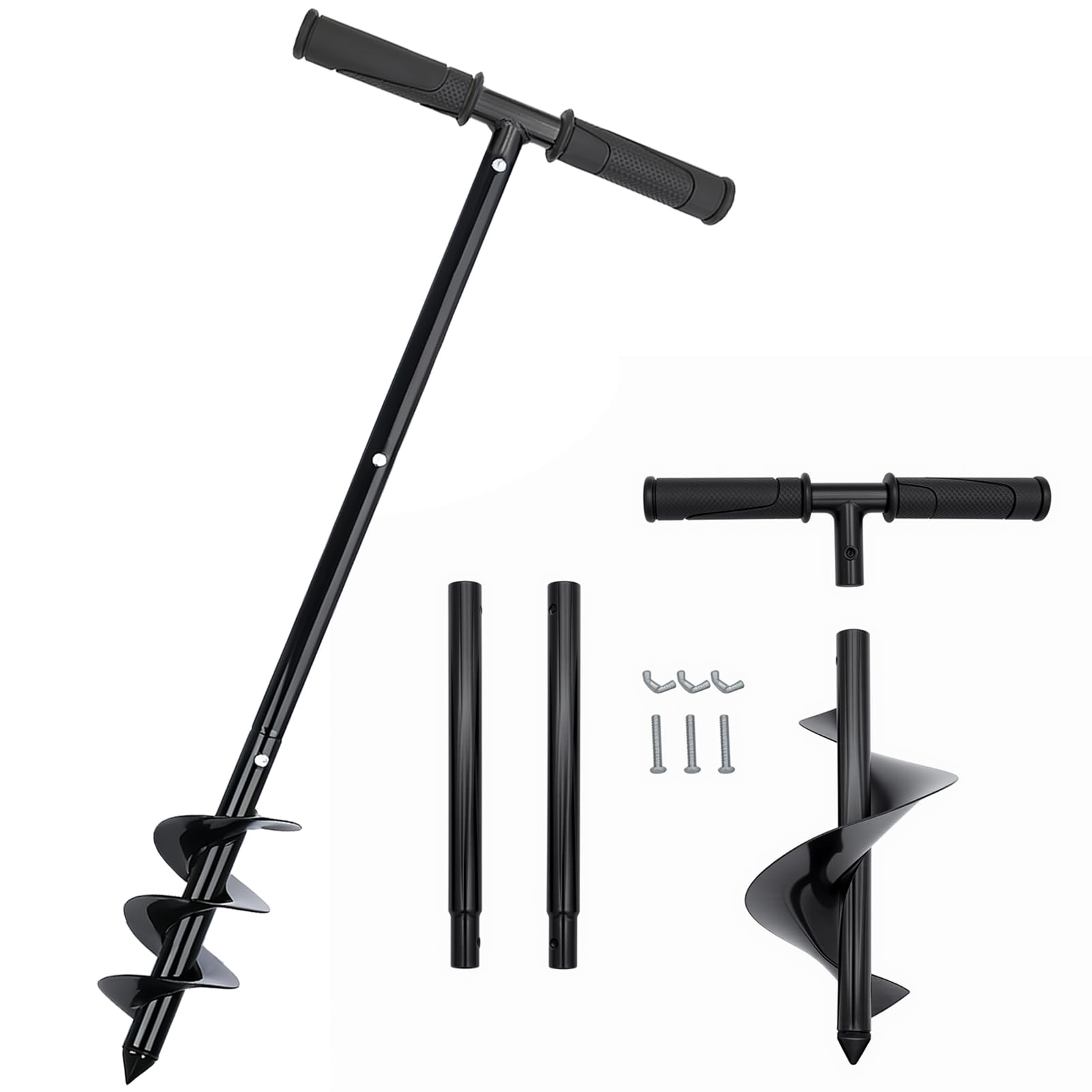 Amazon | NODIBRO 穴掘りドリル 手動式 直径10cm アースオーガ 35~85cm