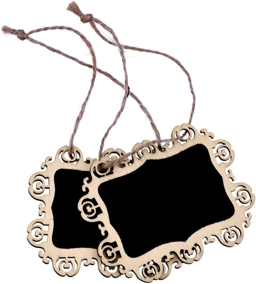 10Pcs Mini Chalkboard Signs Hanging Blackboard for Little Messages