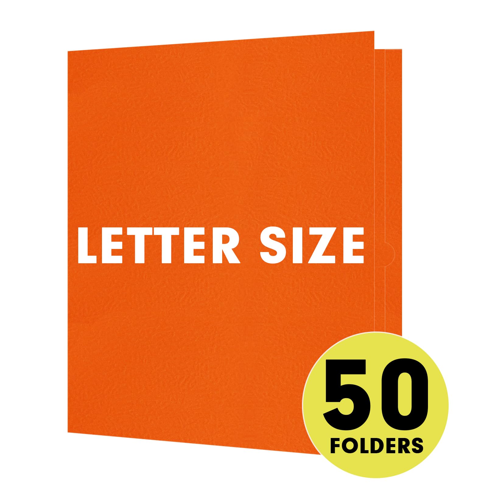 RAZCC 50-Pack Two Pocket Folders For School & Office - Assorted Colors, Letter Size
