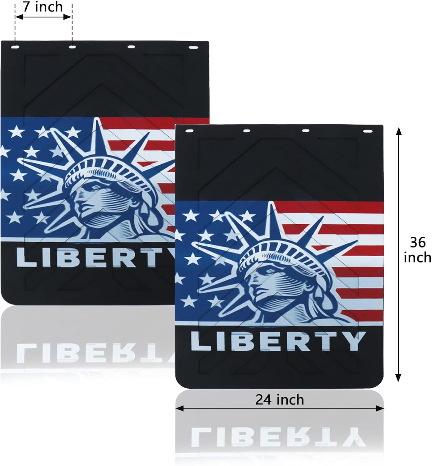 2024 New Upgrade Mud Flap for Semi Truck/Trailer, Universal Heavy Duty Rubber MudFlaps, 24x36 inch 2 Pack