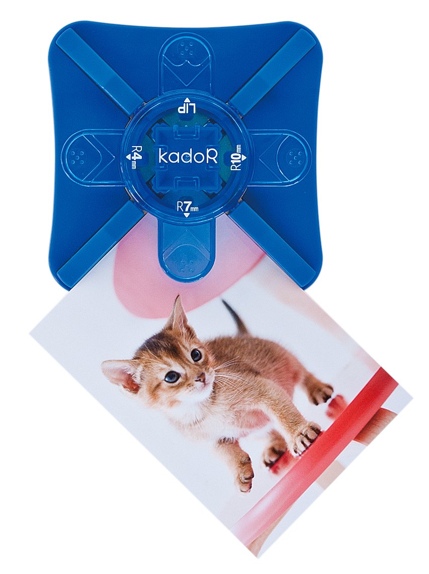 Nakabayashi PKR-101-B Hole Punch KadoR Corner Punch, Blue