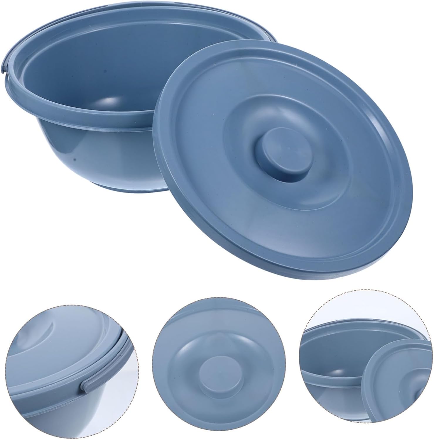 1pc Elderly Chamber Pot Lid Handle Portable Spittoon for Home Use No Odor Design Material for Seniors Pregnant Women Random Style