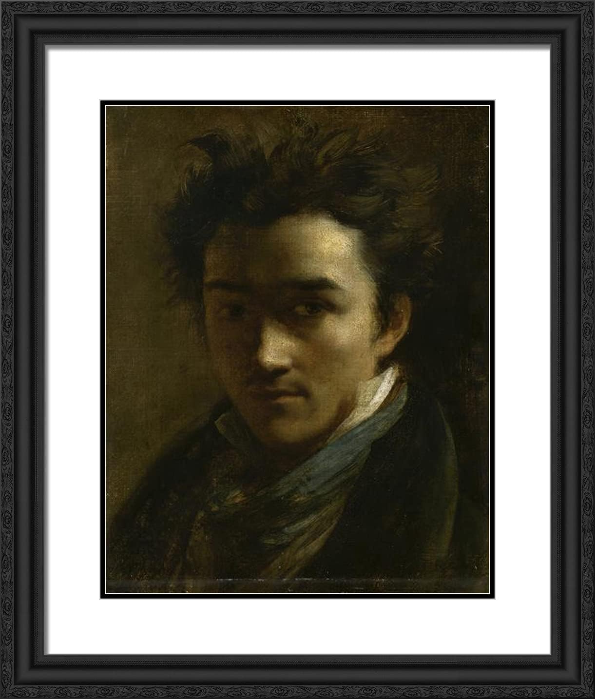 ArtDirect Gericault, Theodore 20x23 Gold Ornate Framed Art Print with Double Matting Titled: Colin Alexander