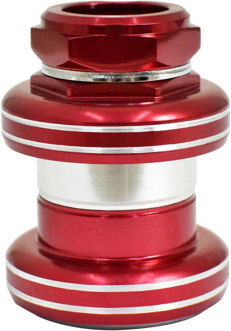 YST Old School BMX 1" Threaded Bike Headset 32.5 Cups 26.4mm, Red, YT2883