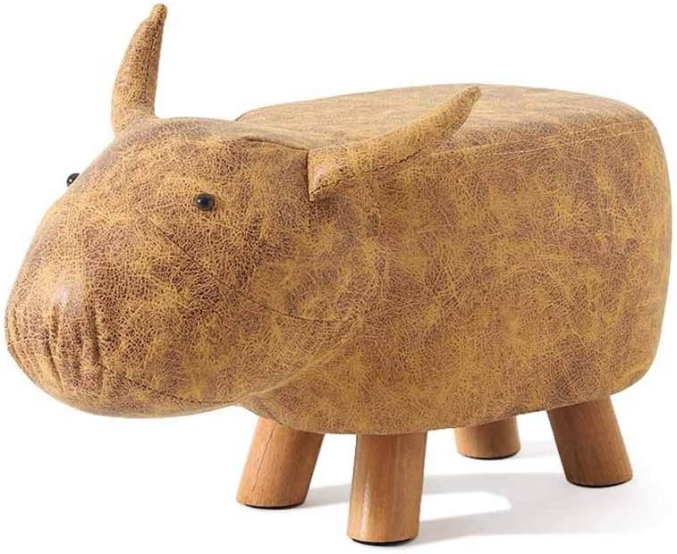 ZHONGQI Comfortable Animal Shape Footstools Ottomans Padded