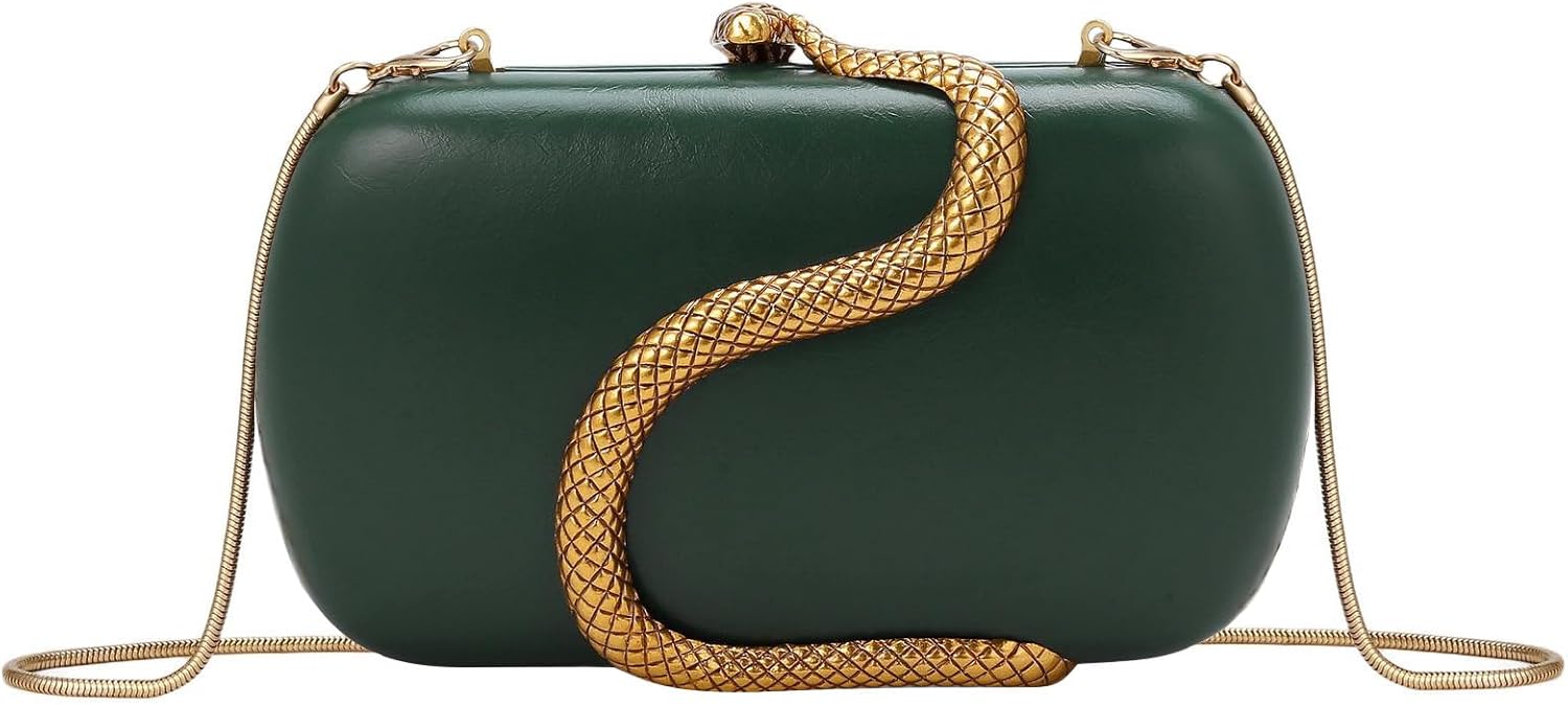YYW PU Leather Purses for Women Evening Clutch Bag with Chain Women Handbags Evening Bag for Wedding Party Prom