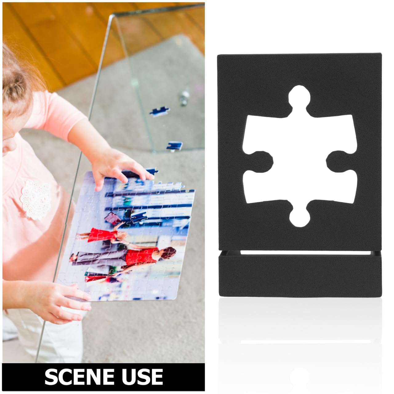 UPKOCH Soporte Portátil para Caja De Rompecabezas Organizador Multifuncional para Tablero Y Expositor De Tapa Base Estable para Exhibir Y Guardar Puzzles En Casa