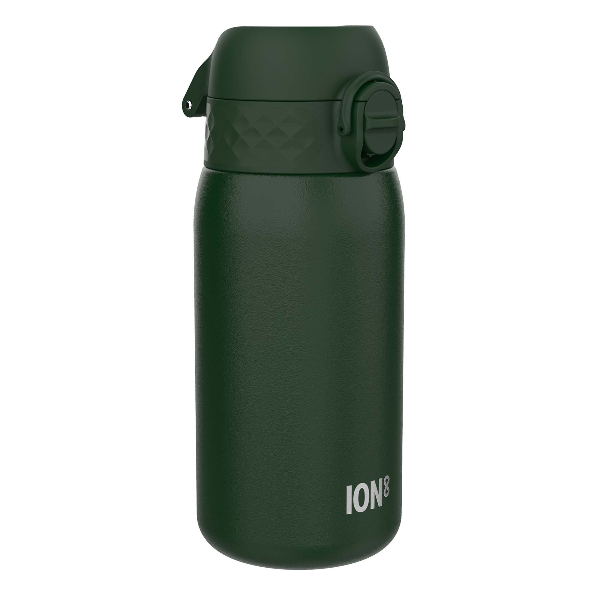 Ion8 Borraccia Inox Leggero per Bambini, 400ml, Non Isolato, a Prova di Perdite, Facile da Aprire, Serratura Sicura, Lavabile in Lavastoviglie, Facile Pulizia, Durevole e Antigraffio