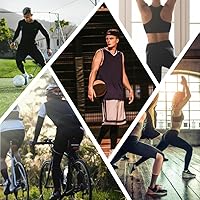 Vista 6 de HYCOPROT - Pantalones cortos de compresión para hombre, ropa interior deportiva de elastano, capa base de rendimiento atlético, para entrenamiento