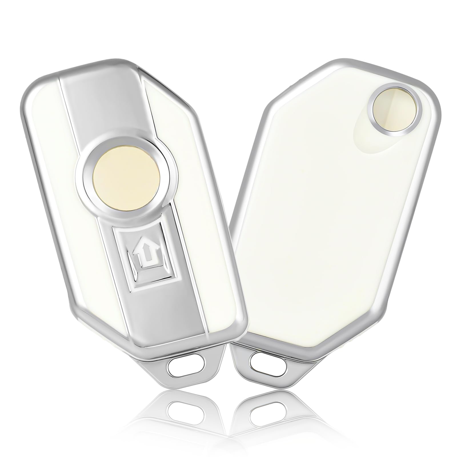 OFFCURVE Key Fob Cover for BMW, Special Key Fob Case Cover Holder for BMW R1250GS ADV R1200GS C400GT 750GT F850 F750GS F850GS F900R F900XR K1600 K1600GTL S1000R S1000XR Motorcycle Accessories, White