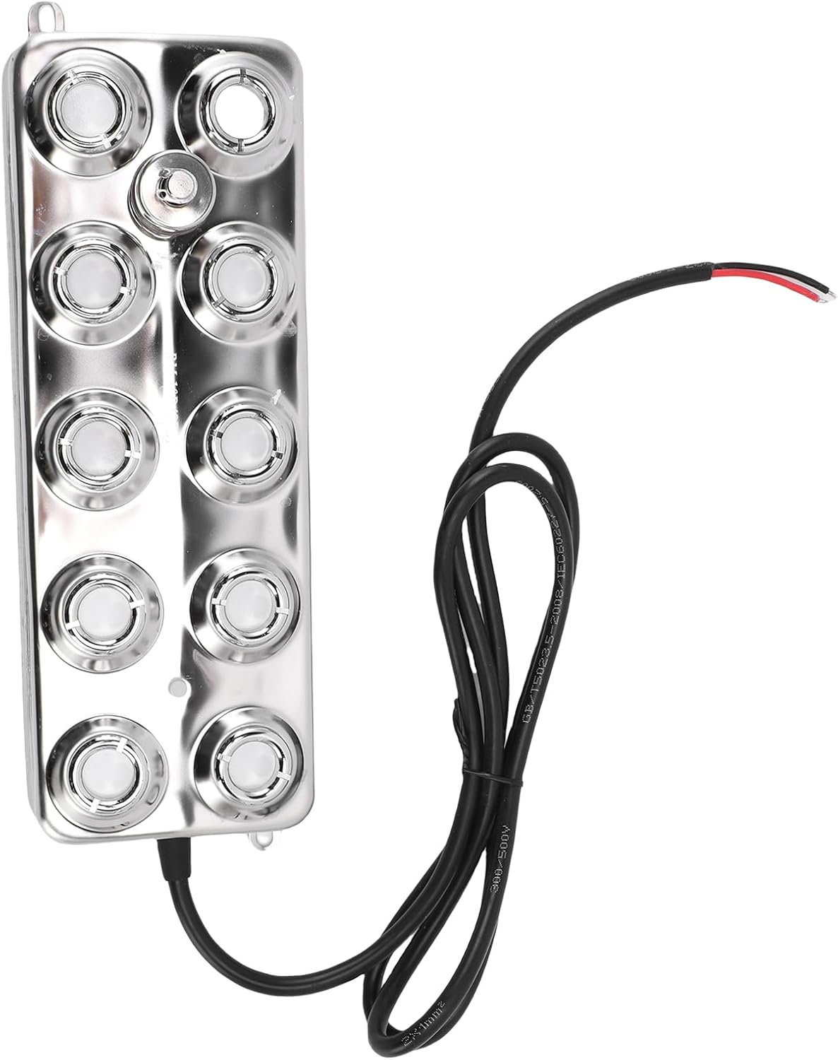 Ultrasonic Fogger 10 Head 7L H Stainless Steel Ultrasonic Fog Generator Quiet Mist Maker with 5m Cable for Garden Pond Landscape Rockery Pool