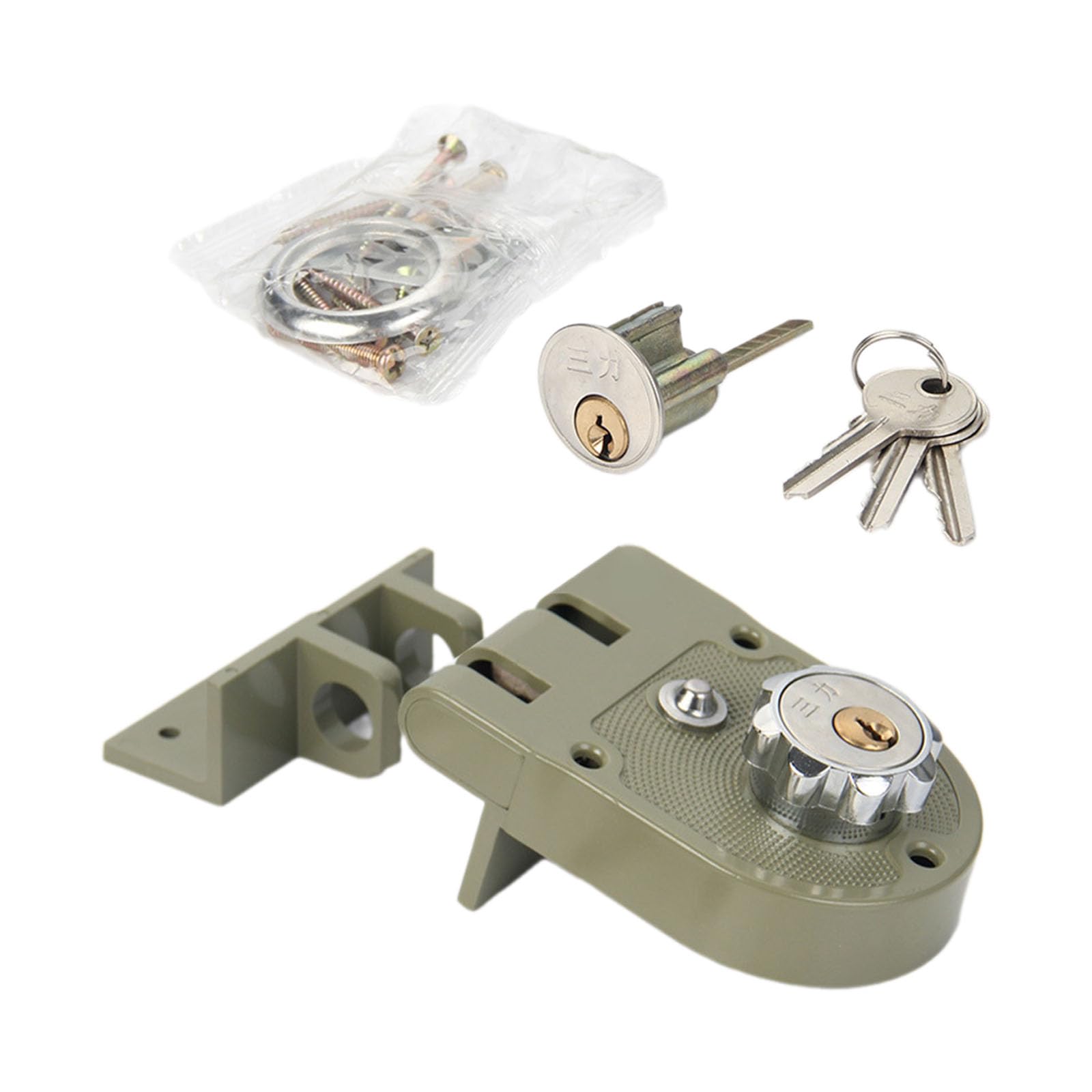Kalttoy Left Open Sliding Door Latches Double Swing Flat Gate Security Push Pull Door Bolts For Homes & Steel