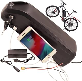 Grideto 36V E-Bike Battery, 8Ah 10Ah 12Ah 15Ah 18650 Mountain Bike Road Bike Lithium Li-Ion Battery Pack Rechargeable USB Port for 200W-1000W Motor with BMS+Charger,36V 12Ah