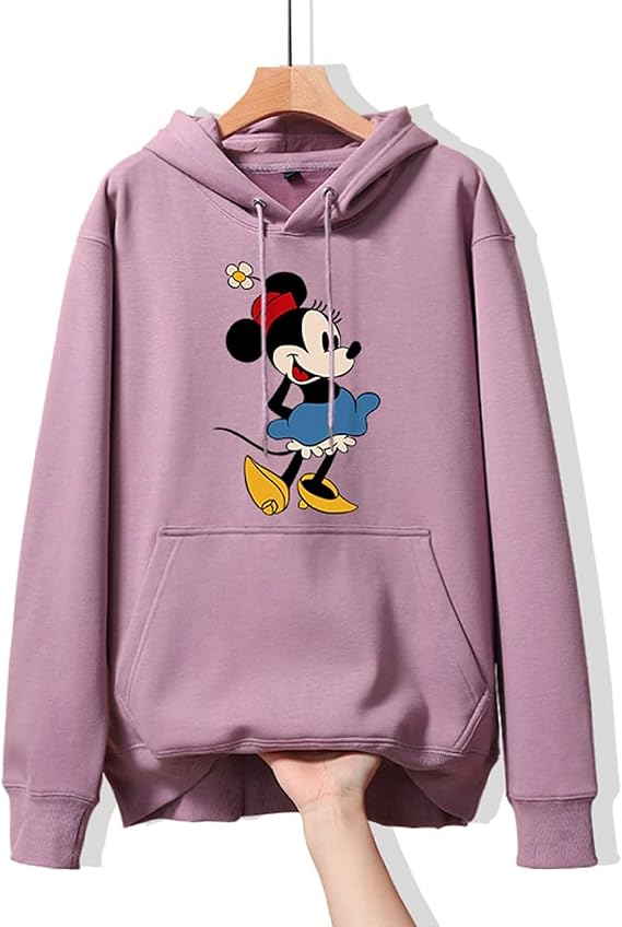 Amazon Co Jp パーカー ミニー ミニーマウス レディース メンズ 薄手 長袖 フード付き 春秋 トレーナー ゆったり カジュアル おしゃれ スポーツ ペアルック トップス 2xl ラベンダー ミニー ファッション